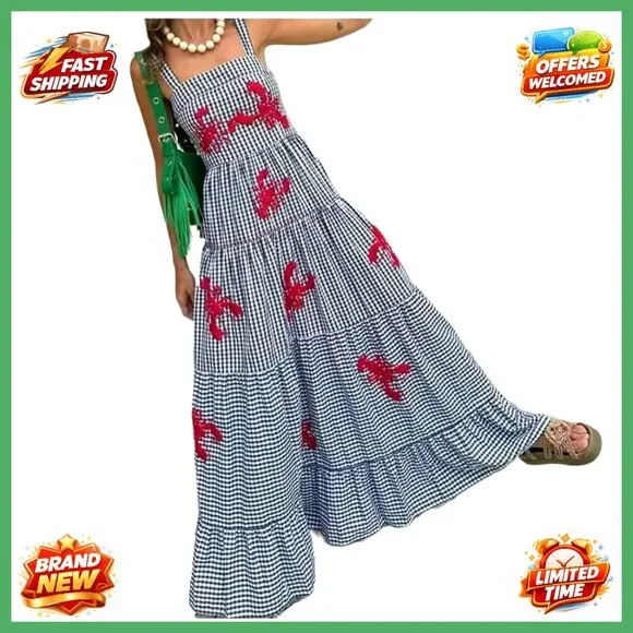 Linen Maxi Dress Flowy Ruffle Cowl Neck Summer Casual Chic Pull On - Picture 1 of 6